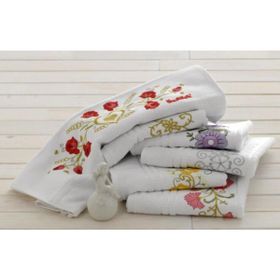 Özdilek Nakışlı 5 Adet 50x90 cm El Yüz Havlusu