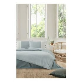 Özdilek Natural Line Mavi Çift Kişilik Nevresim Takımı