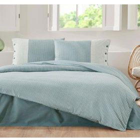 Özdilek Natural Line Mavi Çift Kişilik Nevresim Takımı
