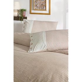 Özdilek Natural Line Ranforce Somon Tek Kişilik Nevresim Takımı