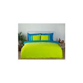Özdilek Neon Yeşil Mavi Çift Kişilik 240 x 260 cm Nevresim Takımı