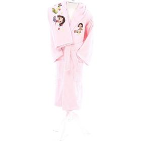 Özdilek Niloya Flower Lisanslı Pembe 1-2 Yaş Havlu Bornoz Set