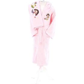Özdilek Niloya Flower Lisanslı Pembe 1-2 Yaş Havlu Bornoz Set