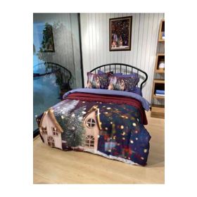 Özdilek Northern Lights Ranforce 200 x 220 cm Mint Yeşili Çift Kişilik Yılbaşı Özel Nevresim Takımı
