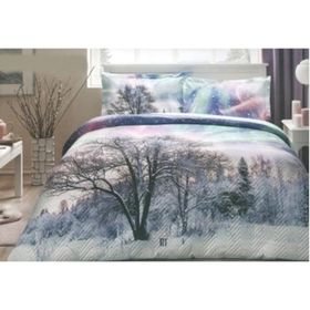 Özdilek Northern Lights Ranforce 200 x 220 cm Mint Yeşili Çift Kişilik Yılbaşı Özel Nevresim Takımı