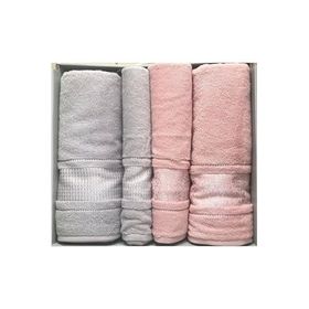 Özdilek Pembe Gri Blossom Best Set Hamam Takımı
