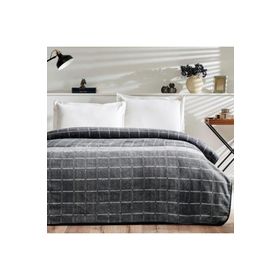 Özdilek Prime Masculine Plate Baskılı Çift Kişilik Battaniye