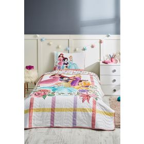 Özdilek Princess Flowers Tek Kişilik Disney Lisanslı 160x230 Çocuk Yatak Örtüsü