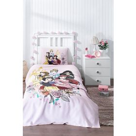 Özdilek Princess Rose Tek Kişilik Disney Lisanslı Lastikli Fitted Çarşaf Çocuk Pike Takımı