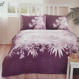 Özdilek Ranforce Botanical Mürdüm Tek Kişilik Pike Takımı