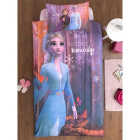 Özdilek Ranforce Lisanslı Tek Kişilik Elsa Frozen Nature Pembe Nevresim Takımı
