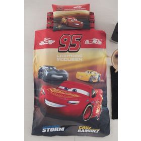 Özdilek Ranforce Lisanslı Tek Kişilik Şimşek Mcqueen Cars Kırmızı Nevresim Takımı