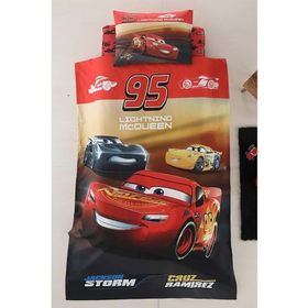 Özdilek Ranforce Lisanslı Tek Kişilik Şimşek Mcqueen Cars Kırmızı Nevresim Takımı