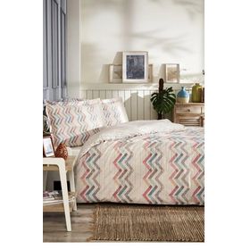 Ozdilek Ranforce Nevresim Takimi Cift Kisilik Chevron Krem