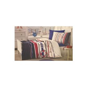 Özdilek Ranforce Tek Kişilik Seashore Mavi Nevresim Takımı