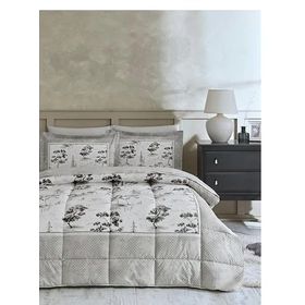 Özdilek Ranforce Toile De Jouy Bej Çift Kişilik Uyku Seti