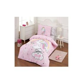 Özdilek Ranforce Unicorn Pembe Tek Kişilik Nevresim Takımı