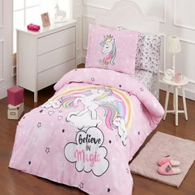 Özdilek Ranforce Unicorn Pembe Tek Kişilik Nevresim Takımı