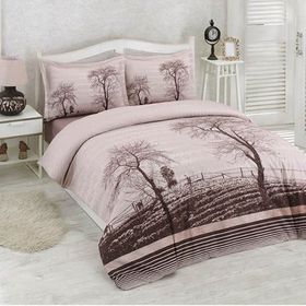 Özdilek Ranforce Wood (Floral) çift Kişilik Nevresim Takımı