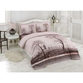Özdilek Ranforce Wood (Floral) çift Kişilik Nevresim Takımı