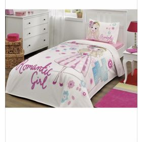 Özdilek Romantic Girl Ranforce Pembe Tek Kişilik Pike Takımı