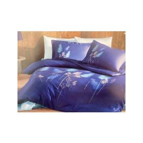 Özdilek Saten Pastoral Soft Leaf Pastoral Çift Kişilik Nevresim Takımı