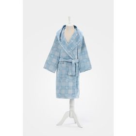 Özdilek Shell Plaid Kapüşonlu Kadife 15 Yaş Çocuk Bornozu