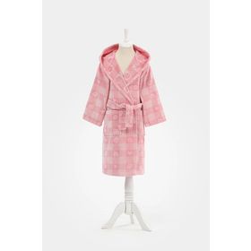 Özdilek Shell Plaid Kapüşonlu Kadife 5/6 Yaş Çocuk Bornozu