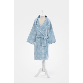 Özdilek Shell Plaid Kapüşonlu Kadife 5/6 Yaş Çocuk Bornozu