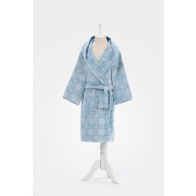 Özdilek Shell Plaid Kapüşonlu Kadife 9/10 Yaş Çocuk Bornozu