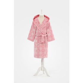 Özdilek Shell Plaid Kapüşonlu Kadife 9/10 Yaş Çocuk Bornozu