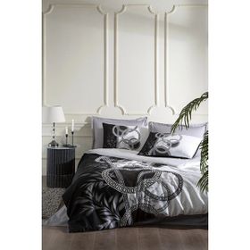 Özdilek Soft Life Cadena Saten Bej Çift Kişilik Nevresim Takımı