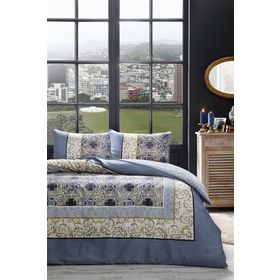 Özdilek Soft Life Classic Saten Petrol Çift Kişilik Nevresim Takımı