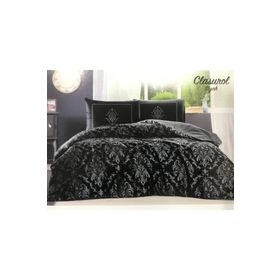 Özdilek Soft Life Clasurol Siyah Çift Kişilik Nevresim Takımı