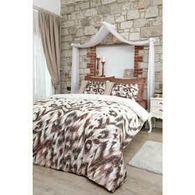 Özdilek Soft Life Saten Pena Bej Çift Kişilik Nevresim Takımı