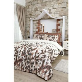 Özdilek Soft Life Saten Pena Bej Çift Kişilik Nevresim Takımı