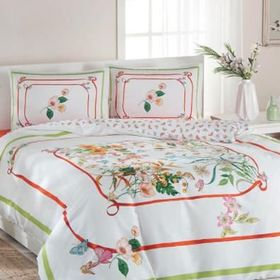 Özdilek Soft Life Vinca Saten Çift Kişilik Nevresim Takımı
