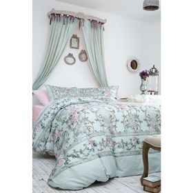 Özdilek Soft Life Vital Mint Saten Çift Kişilik Nevresim Takımı