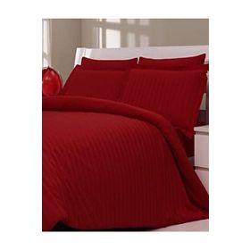 Özdilek Soft Lıne Kırmızı Çizgili Çift Kişilik Nevresim Takımı