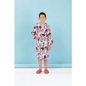 Özdilek Spiderman Wall Disney Lisanslı 5/6 Yaş Kapüşonlu Çocuk Bornozu