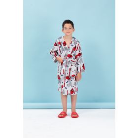Özdilek Spiderman Wall Disney Lisanslı 5/6 Yaş Kapüşonlu Çocuk Bornozu