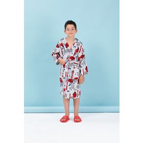 Özdilek Spiderman Wall Disney Lisanslı 5/6 Yaş Kapüşonlu Çocuk Bornozu