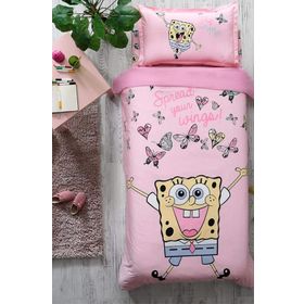 Özdilek Spongebob Butterfly Tek Kişilik Nevresim Takımı