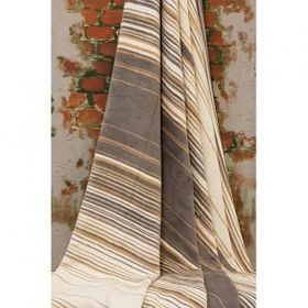 Özdilek Striped Pamuklu Bej 150x200 cm Tek Kişilik Battaniye