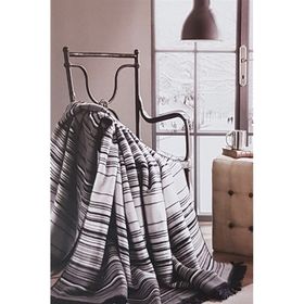 Özdilek Striped Pamuklu Lacivert 150x200 cm Tek Kişilik Battaniye