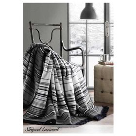 Özdilek Striped Pamuklu Lacivert 150x200 cm Tek Kişilik Battaniye