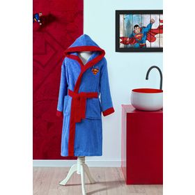 Özdilek Superman Colors Lisanslı 5/6 Yaş Kapüşonlu Çocuk Bornozu