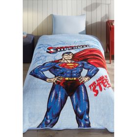 Özdilek Superman Ligting Lisanslı Tek Kişilik 155x215 cm Çocuk Battaniyesi