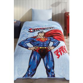 Özdilek Superman Ligting Lisanslı Tek Kişilik 155x215 cm Çocuk Battaniyesi