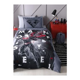 Özdilek Superman Steel Lisanslı Gri Tek Kişilik Nevresim Takımı